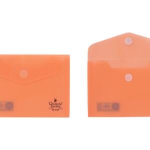 Sobre plástico 17x12cm cierre Velcro® naranja