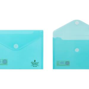 Sobre plástico 25x18cm cierre Velcro® Azul Pastel