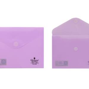 Sobre plástico 25x18cm cierre Velcro® lila