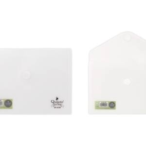 Sobre plástico 25x18cm cierre Velcro® transparente