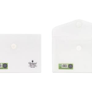 Sobre plástico 17x12cm cierre Velcro® transparente