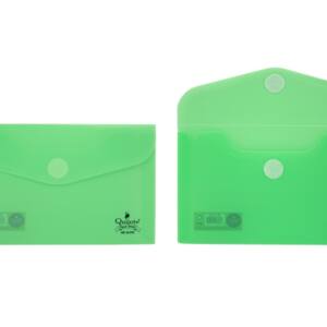 Sobre plástico 15x9.5cm cierre Velcro® verde