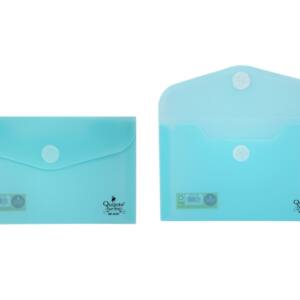 Sobre plástico 15x9.5cm cierre Velcro® azul