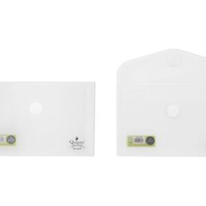 Sobre plástico 15x9.5cm cierre Velcro® transparente