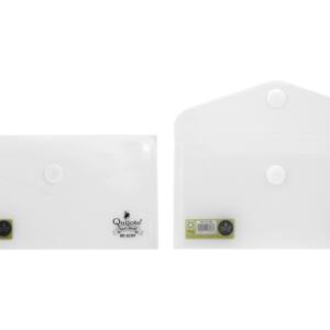 Sobre plástico 22.5x12.5cm cierre Velcro® transparente