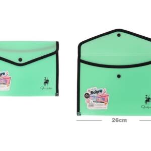 Sobre cierre botón A5 verde pastel