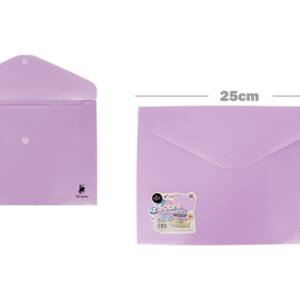 Sobre cierre velcro A5 lila pastel