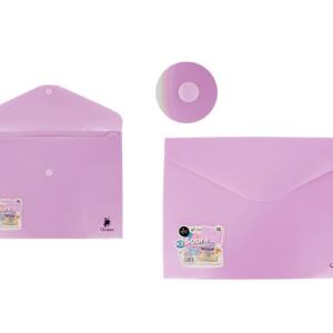 Sobre cierre velcro A3 lila pastel