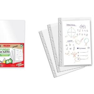 Fundas multitaladro A4 transparentes 50＋10U