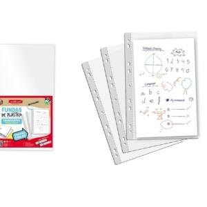 Fundas multitaladro Folio transparentes 30U