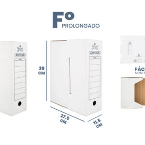 Caja archivo definitivo prolongado 390X275X115mm