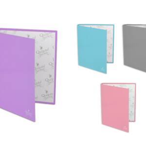 Carpeta de 4 anillas colores pastel A5