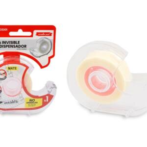 Cinta mate 18mm x 33m con dispensador