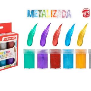 6 Témperas Metalizadas 15ml Botes