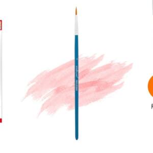 Pincel punta redonda No3 Pelo sintético