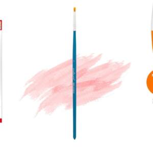 Pincel plano No1 Pelo sintético