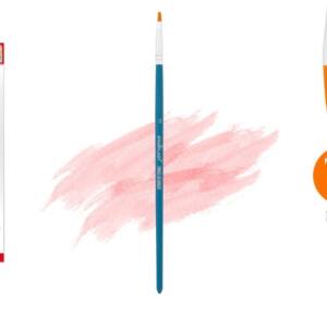 Pincel plano No3 Pelo sintético