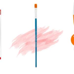 Pincel plano No6 Pelo sintético