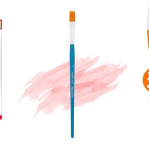 Pincel plano No11 Pelo sintético