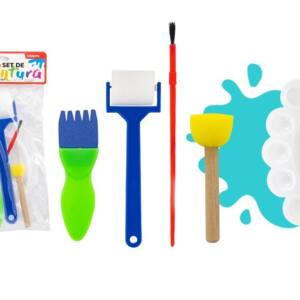 Set de pinceles con mezclador 5U