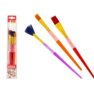 Set 3 pinceles puntas variadas