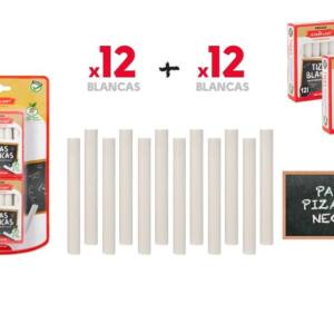 Set tizas blancas 12  12U