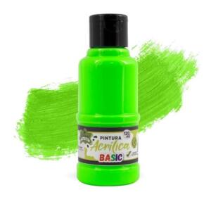 Pintura acrílica 120ml Flúor Verde