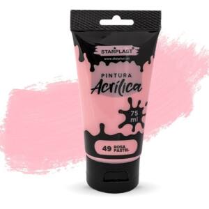 Pintura acrílica 75 ml rosa pastel