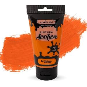 Pintura acrílica 75 ml naranja oscuro