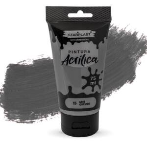 Pintura acrílica 75 ml gris oscuro