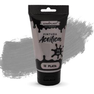 Pintura acrílica 75 ml plata