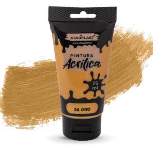 Pintura acrílica 75 ml oro