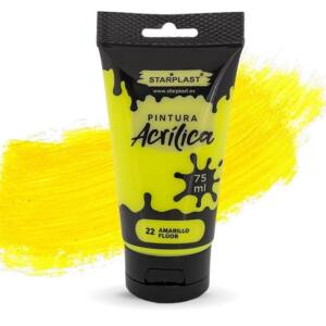 Pintura acrílica 75 ml amarillo flúor