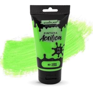 Pintura acrílica 75 ml verde flúor
