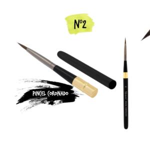 Pincel Coronado Desmontable n2 Fibra de Nylon