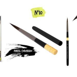 Pincel Coronado Desmontable n10 Fibra de Nylon