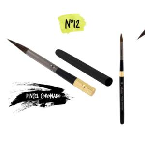 Pincel Coronado Desmontable n12 Fibra de Nylon