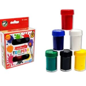 Témperas 6 x 15ml con pincel colores primarios