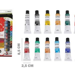 Set de témperas 12ml 12U