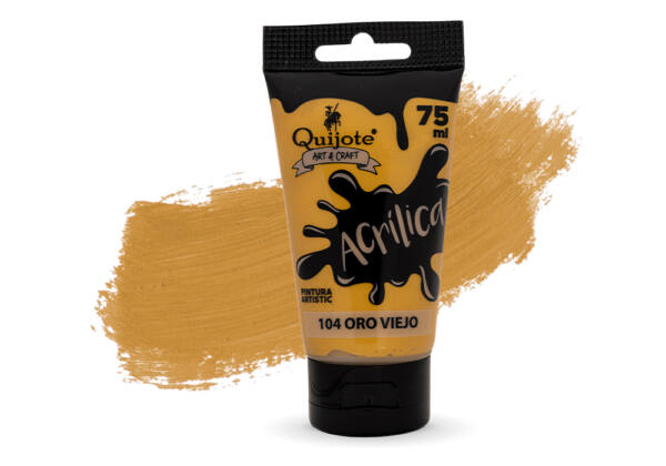 Pintura acrílica 75 ml oro viejo