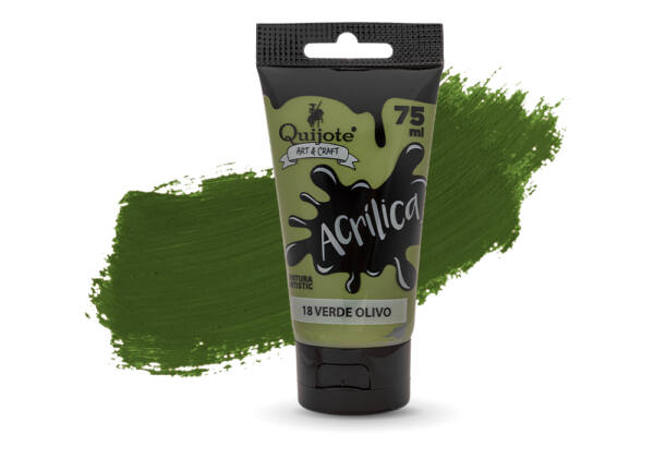 Pintura acrílica 75 ml verde olivo