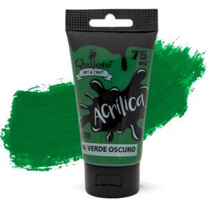 Pintura acrílica 75 ml verde oscuro