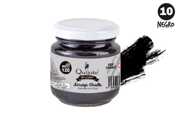 Pintura a la tiza 120ml N10 negro