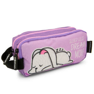 Estuche 2 Cremalleras Diseño Conejito