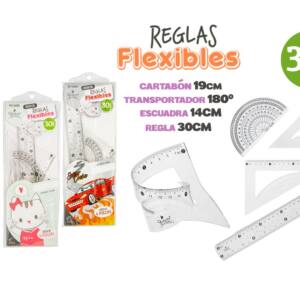 Juego de reglas flexible 30cm