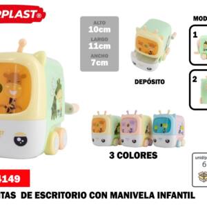 Sacapuntas de escritorio con manivela