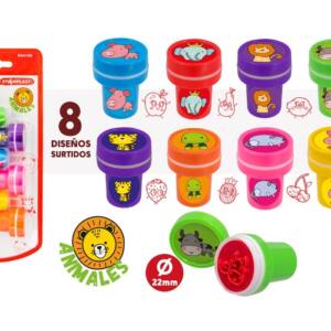 6 Sellos Infantiles 8 Diseño Animal Surtido Más de 3 años