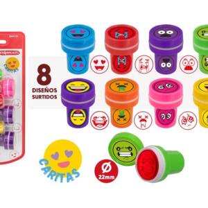 6 Sellos Infantiles 8 Diseño Caritas Surtido Más de 3 años