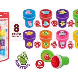 Sellos infantiles 6U diseño monstruos