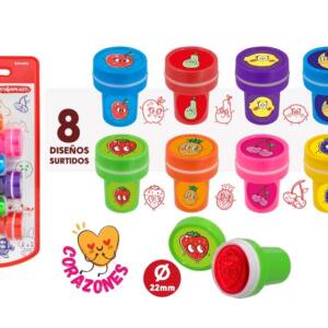 Sellos infantiles 6U diseño frutas